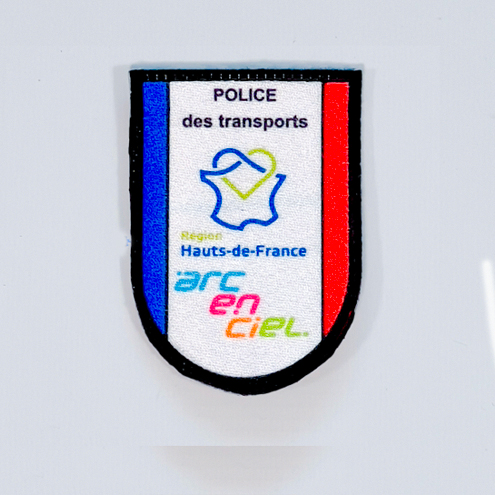 Écusson police des transports arc en ciel