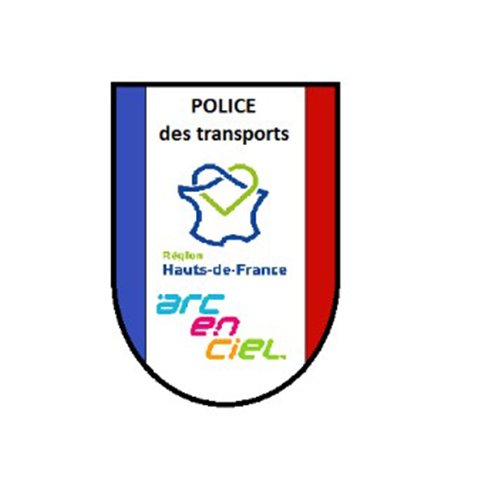 Logo police des transports arc en ciel