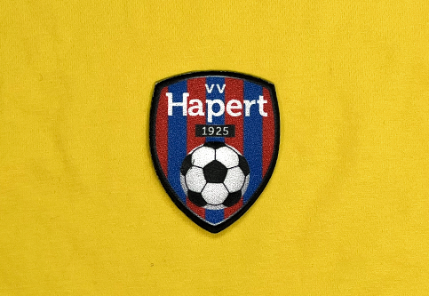 Écussons avec le blason de l'équippe de foot VV Hapert