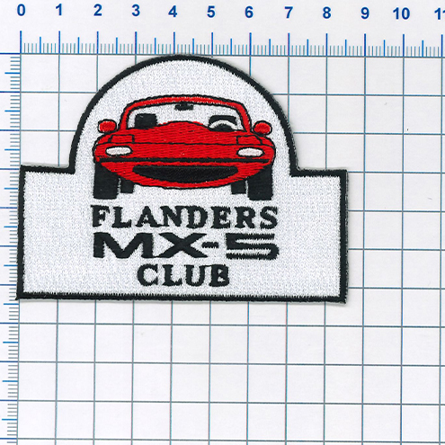 Bon à tirer écusson brodé le club de voitures Flanders MX-5