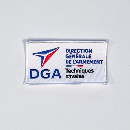 Écussons brodés pour la DGA Techniques Navales