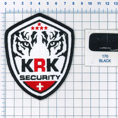 Bon à tirer écusson blason brodés KRK Security