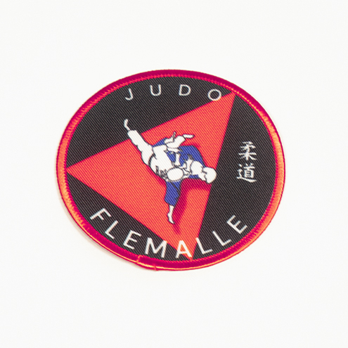 Écusson sublimé pour le club de judo de Flémalle