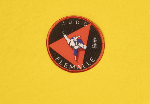 Écussons sublimé thermocollant pour les membres du club de judo de Flémalle