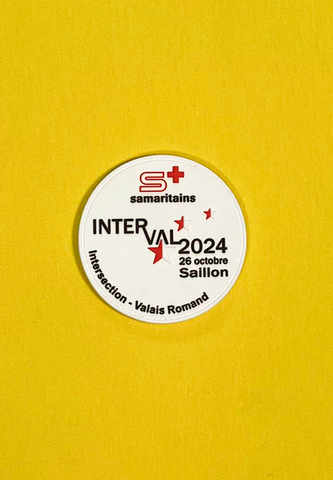 Écussons rond en PVC 3D Samaritains Interval 2024