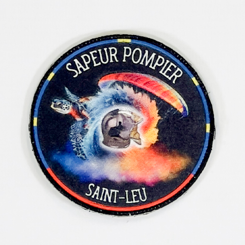 Écusson sublimé des Sapeurs Pompiers de Saint-Leu